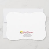 Gingham Banner Plane Birthday | lavendel Kaart (Achterkant)