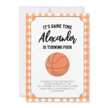 Gingham Basketbal Verjaardag