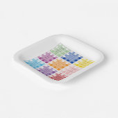 Gingham Bijbelverzen Baby shower Papieren Bordje (Gebogen)