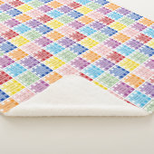 Gingham Bijbelverzen over kinderen baby's Sherpa Deken (3/4)