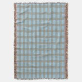 Gingham Blauw Deken (Voorkant Verticaal)