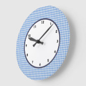 gingham blauw en witte klok (Hoek)