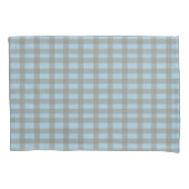 Gingham Blauw  Kussensloop (Voorkant)