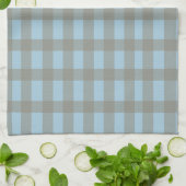 Gingham Blauw  Theedoek (Gevouwen)