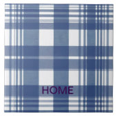 Gingham blauw-wit tegeltje (Voorkant)