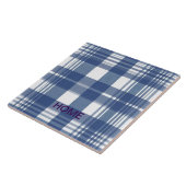 Gingham blauw-wit tegeltje (Zijkant)