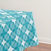 Gingham Ble en White Tafelkleed (Voorbeeld)