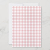 Gingham Boho Bloemige Hop Twee Verjaardag Kaart (Achterkant)