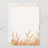 Gingham Boho Pampas Gras Rustic Thanksgiving Kaart (Achterkant)