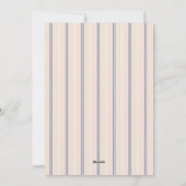 Gingham Border Feestdagenkaart (Achterkant)