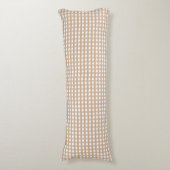 Gingham Borstelpolyester Bodykussen Lichaamskussen (Voorkant Verticaal)