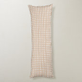 Gingham Borstelpolyester Bodykussen Lichaamskussen (Achterkant (Verticaal))