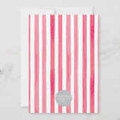 Gingham Bow Botanische Kerstmis Kaart (Achterkant)