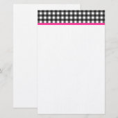 Gingham Briefpapier (Voorkant / Achterkant)