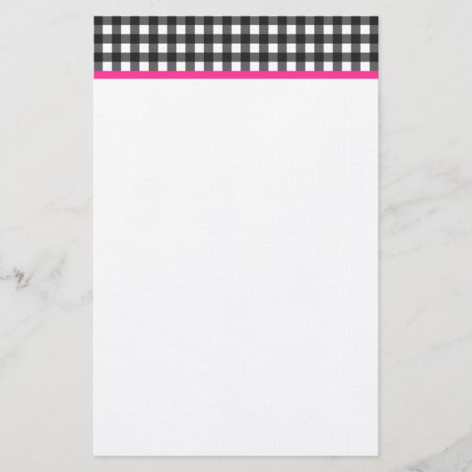 Gingham Briefpapier (Voorkant)