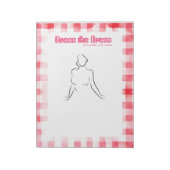 Gingham Bruid-to-be Guess The Dress Game Gingham Notitieblok (Linkerzijde)