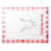 Gingham Bruid-to-be Guess The Dress Game Gingham Notitieblok (Voorkant)