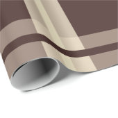 Gingham | Bruin & Beige Cadeaupapier (Rol Hoek)