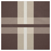 Gingham | Bruin & Beige Stof (Swatch)