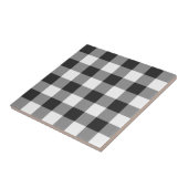 Gingham Buffalo Pset White Tartan Patroon Tegeltje (Zijkant)