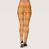 Gingham Burnt Oranje Leggings (Achterkant)