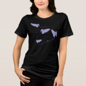 Gingham Butterflies Tri-Blend Shirt (Voorkant)
