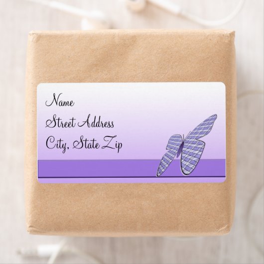 Gingham Butterfly Etiket (Insitu)