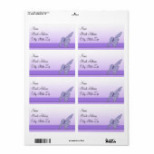 Gingham Butterfly Etiket (Full Sheet)