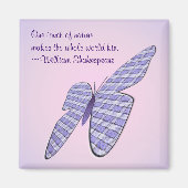 Gingham Butterfly Magneet (Voorkant)