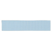 Gingham Charm Blue Korte Tafelloper (Horizontaal)