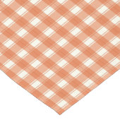 Gingham Charm Orange Korte Tafelloper (Hoek)