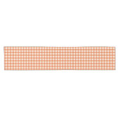 Gingham Charm Orange Korte Tafelloper (Horizontaal)