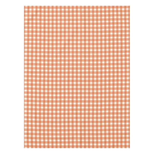 Gingham Charm Orange Tafelkleed (Voorkant)