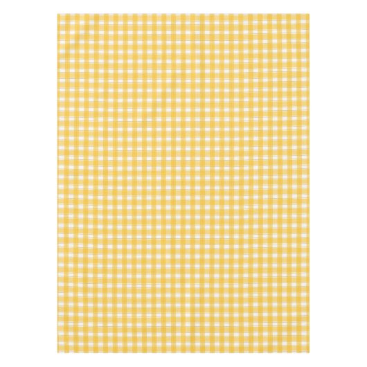 Gingham Charm Yellow Tafelkleed (Voorkant)