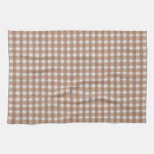 Gingham Charme Bruin Theedoek (Horizontaal)