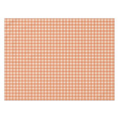 Gingham Charme Oranje Tafelkleed (Voorkant (Horizontaal))