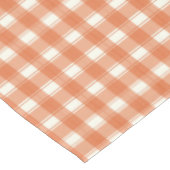 Gingham Charme Oranje Tafelkleed (Gekanteld)