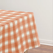 Gingham Charme Oranje Tafelkleed (Voorbeeld)