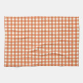 Gingham Charme Oranje Theedoek (Horizontaal)