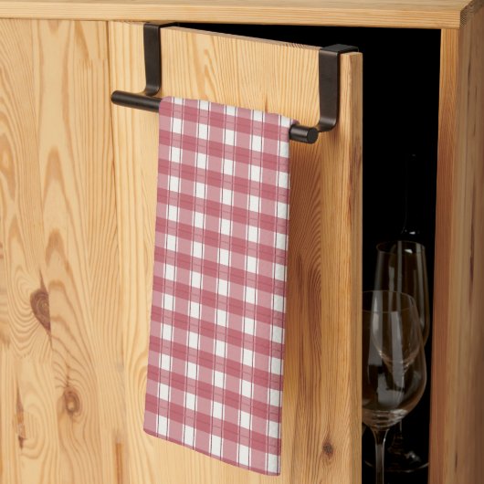 Gingham Charme Rood Theedoek (Derde Gevouwen)