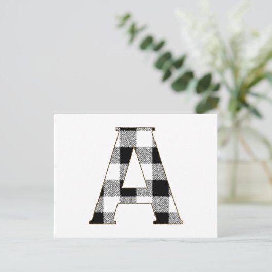 Gingham Check A Briefkaart (Staand voorkant)