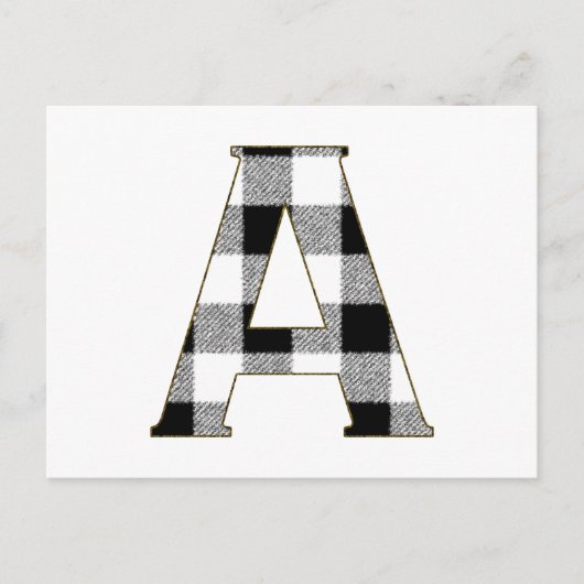 Gingham Check A Briefkaart (Voorkant)