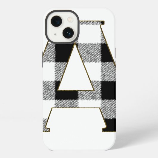 Gingham Check A iPhone Hoesje (Achterkant)