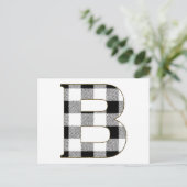 Gingham Check B Briefkaart (Staand voorkant)