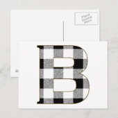 Gingham Check B Briefkaart (Voorkant / Achterkant)