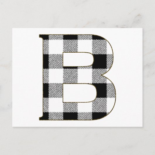 Gingham Check B Briefkaart (Voorkant)