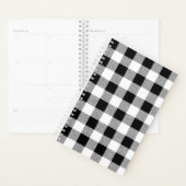 Gingham Check Black Planner (Display)