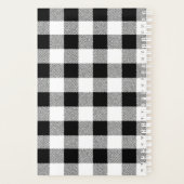 Gingham Check Black Planner (Achterkant)