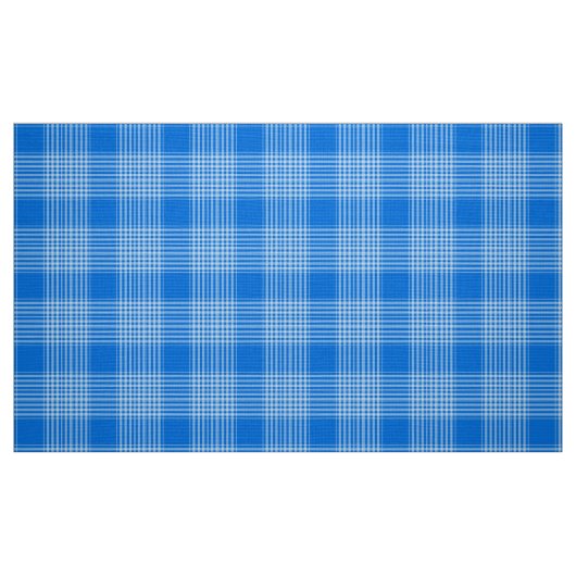 Gingham Check Blauw en Wit Stof (Fat Quarter)