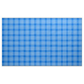 Gingham Check Blauw en Wit Stof (Yard (91,4 cm))